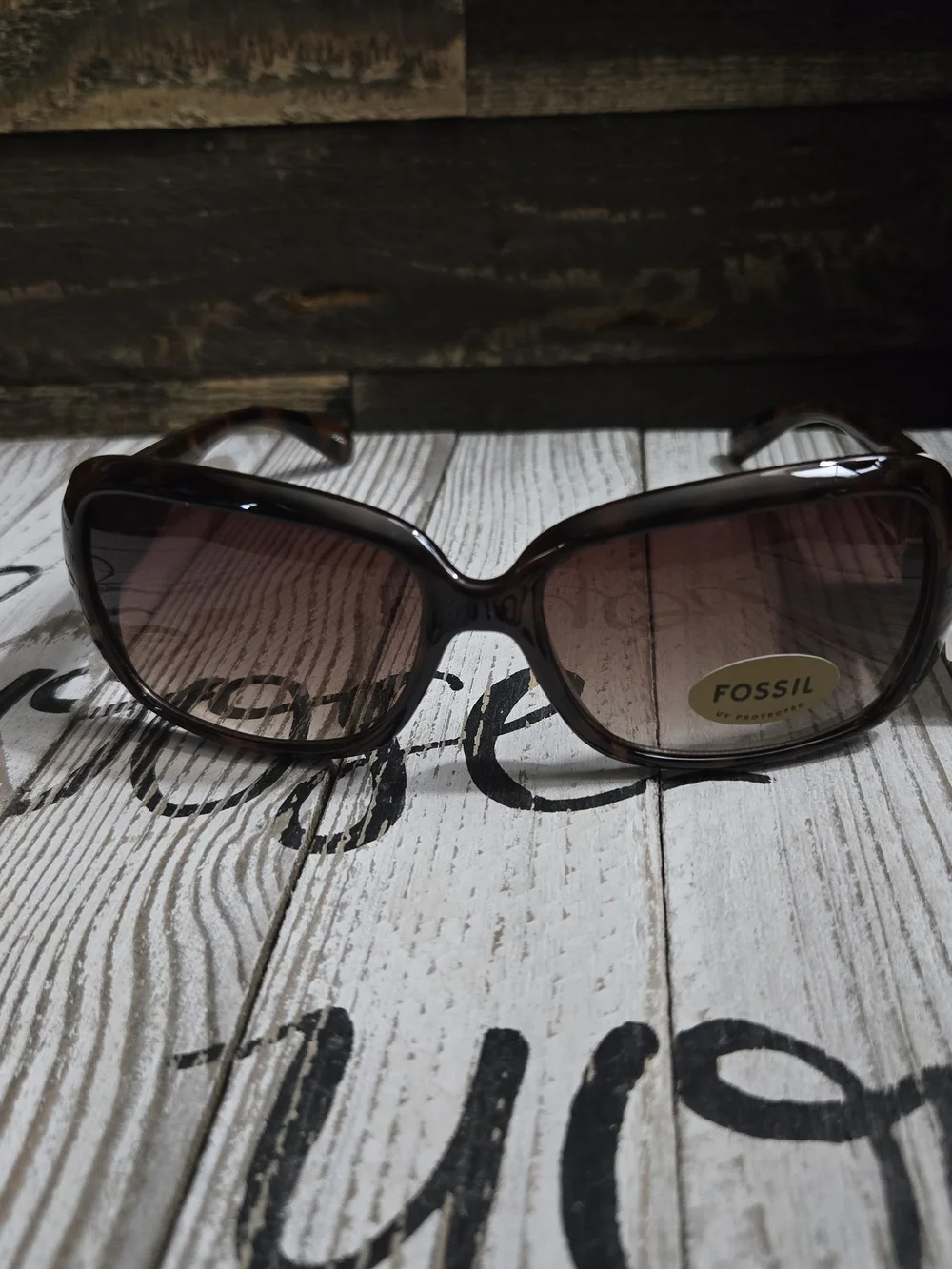 Fossil Women’s Brown Gradient Oversized Sunglasses